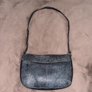 Cafe By Marlo Faux Blue Denim Purse